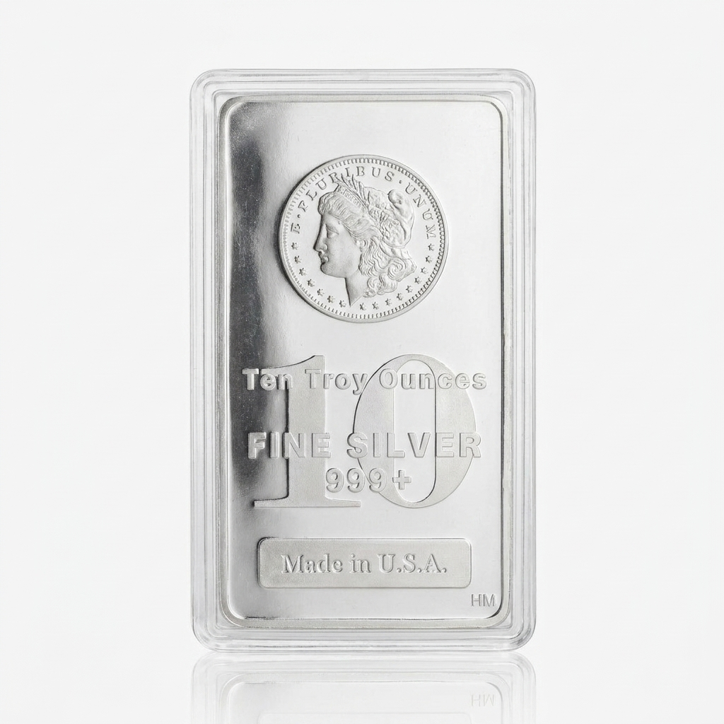 American Eagle silver-plated collectible bar 10 oz