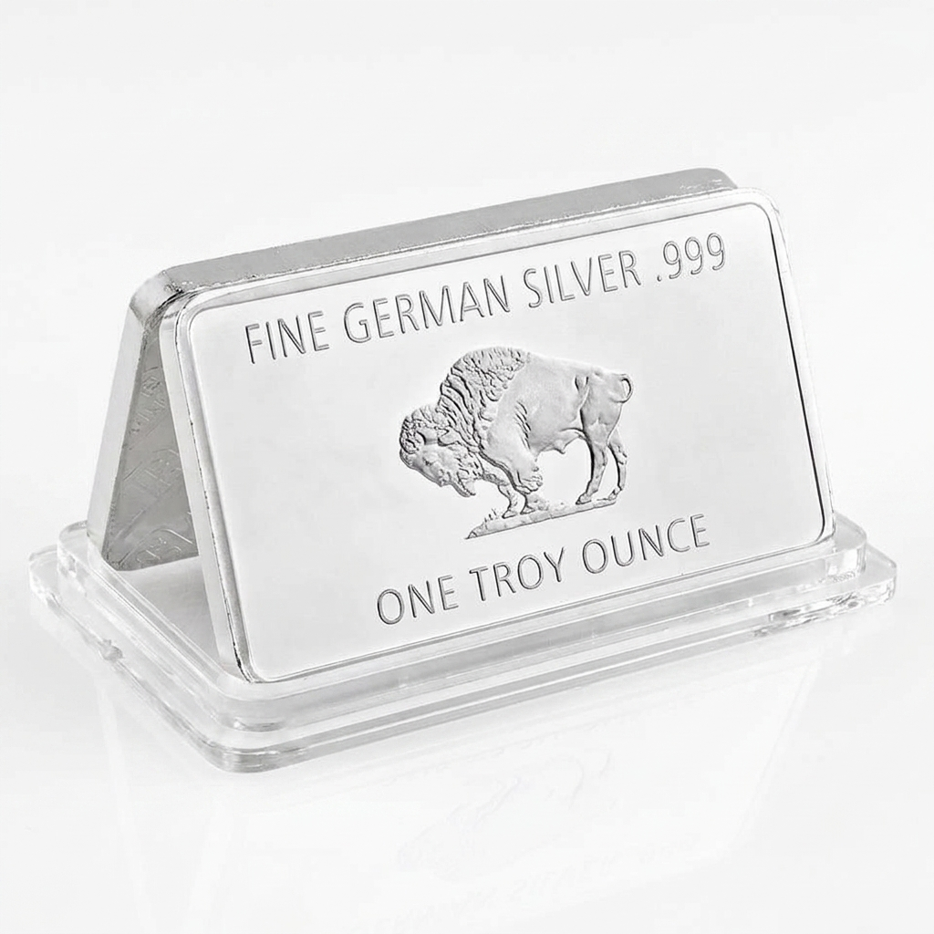 Buffalo silver-plated collectible bar 1 oz