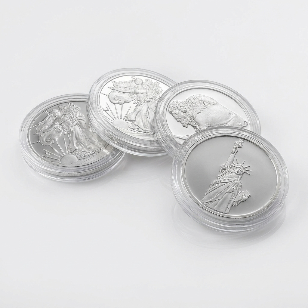 Collector's starter set of five silver-plated coins