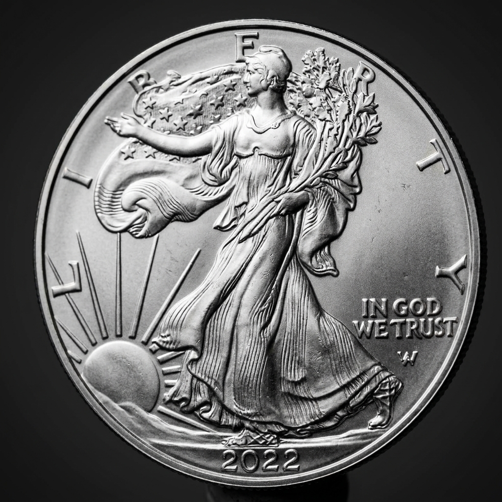 American Eagle coin detail