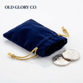 Velvet pouch branded Old Glory Co.