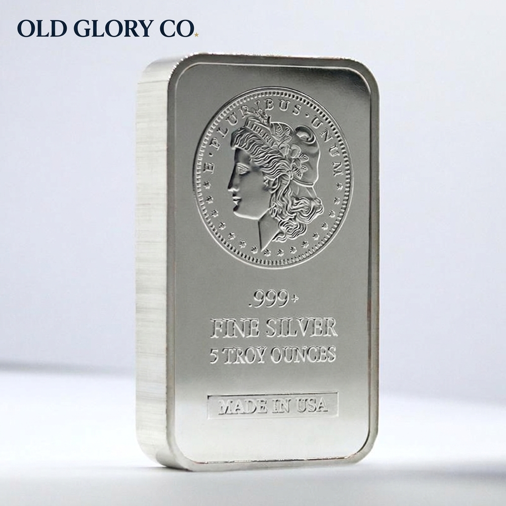 USA Badge Collectible Bar — Silver-Plated (5 oz)