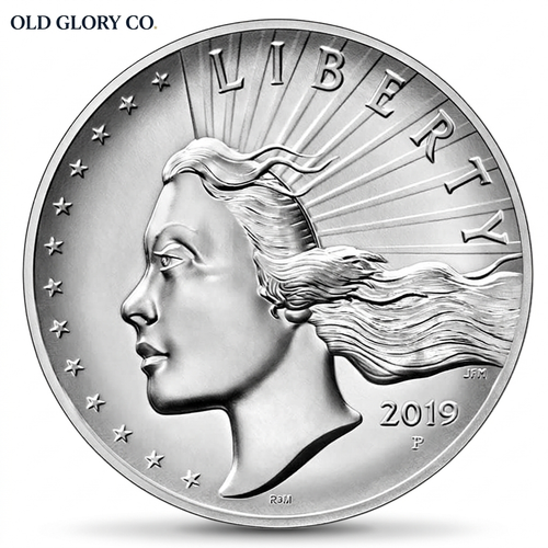 2019 Liberty High Relief coin branded Old Glory Co.
